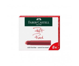 Tindiballonid Faber-Castell 6 tk - punane