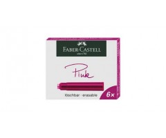Tindiballonid Faber-Castell 6 tk - roosa, kustutatav