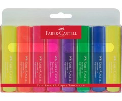 Tekstimarkerid Faber-Castell 46, Superfluorescent - 8 värvi