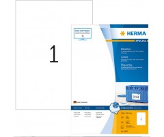 Kleebisetikett 210x297mm  A4/4 100l pakis, fotokvaliteediga,tindiprinterile ,HERMA