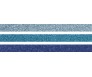 Dekoratiivteip  3 x 15mmx5m - sädelevad sinised toonid - Heyda
