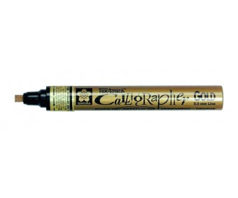 Kalligraafiamarker Sakura Pen-Touch - 5.0, kuldne