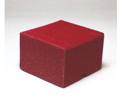 Karp lainepapist - 9x9x6cm - punane säbruline