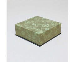 Karp Nepaali paberiga - 11x11x4 cm, lilled ja väädid - hall