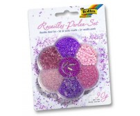 Pärlite komplekt Folia 90g - roosa, lilla