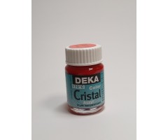 Klaasivärv Cristal (läikiv, läbipaistev), 25 ml - 14 helepunane - Deka