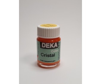 Klaasivärv Cristal (läikiv, läbipaistev), 25 ml - 7 kuldkollane - Deka