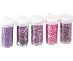 Glitterpurude komplekt, violetne, 5x4g - Knorr Prandell