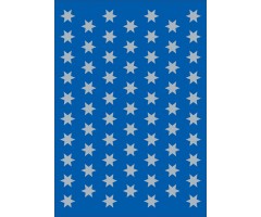 Kleepsud Decor - hõbedased tähed, 8 mm