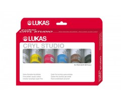 Akrüülvärvide komplekt Cryl Studio - 6 x 75ml - Lukas