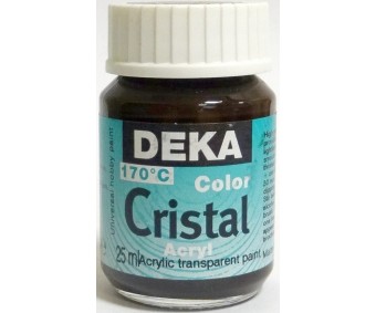Klaasivärv Cristal (läikiv, läbipaistev), 25 ml - 82 helepruun - Deka