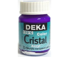 Klaasivärv Deka Cristal (läikiv, läbipaistev), 25 ml - 39 lilla