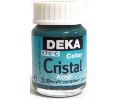Klaasivärv Cristal (läikiv, läbipaistev), 25 ml - 58 türkiis - Deka