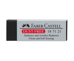 Kustutuskumm Faber-Castell - puruvaba, must