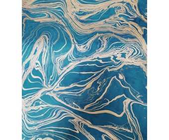 Nepaali paber MARMOR 50x75cm - sinine-hõbe