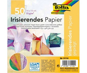 Origami paber Folia Iridescent 14x14cm, 50 lehte - Dotty