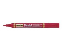 Marker Pentel N850, permanentne, ümara otsaga - punane