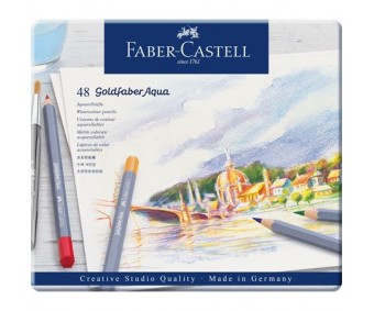 Akvarellpliiatsid Goldfaber Aqua - 48 värvi - Faber Castell