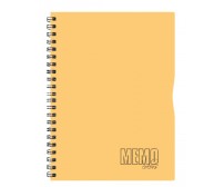 Spiraalkaustik Memo Colour, 80 lehte, A4 - jooneline - oranž