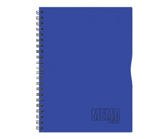 Spiraalkaustik Memo Colour, 80 lehte, A4 - ruuduline - sinine