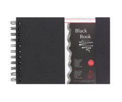 Visandiraamat Hahnemühle Black Book 250g/m², 30 lehte - A5