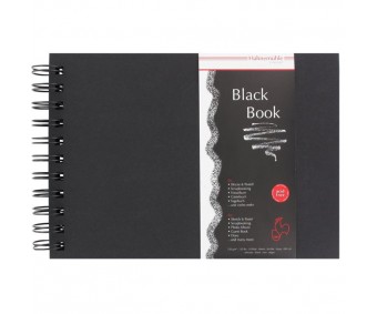 Visandiraamat Hahnemühle Black Book 250g/m², 30 lehte - A4