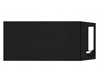 Ümbrik C65 110x220mm, Olin Color Black, poket DL- 10 tk pakis